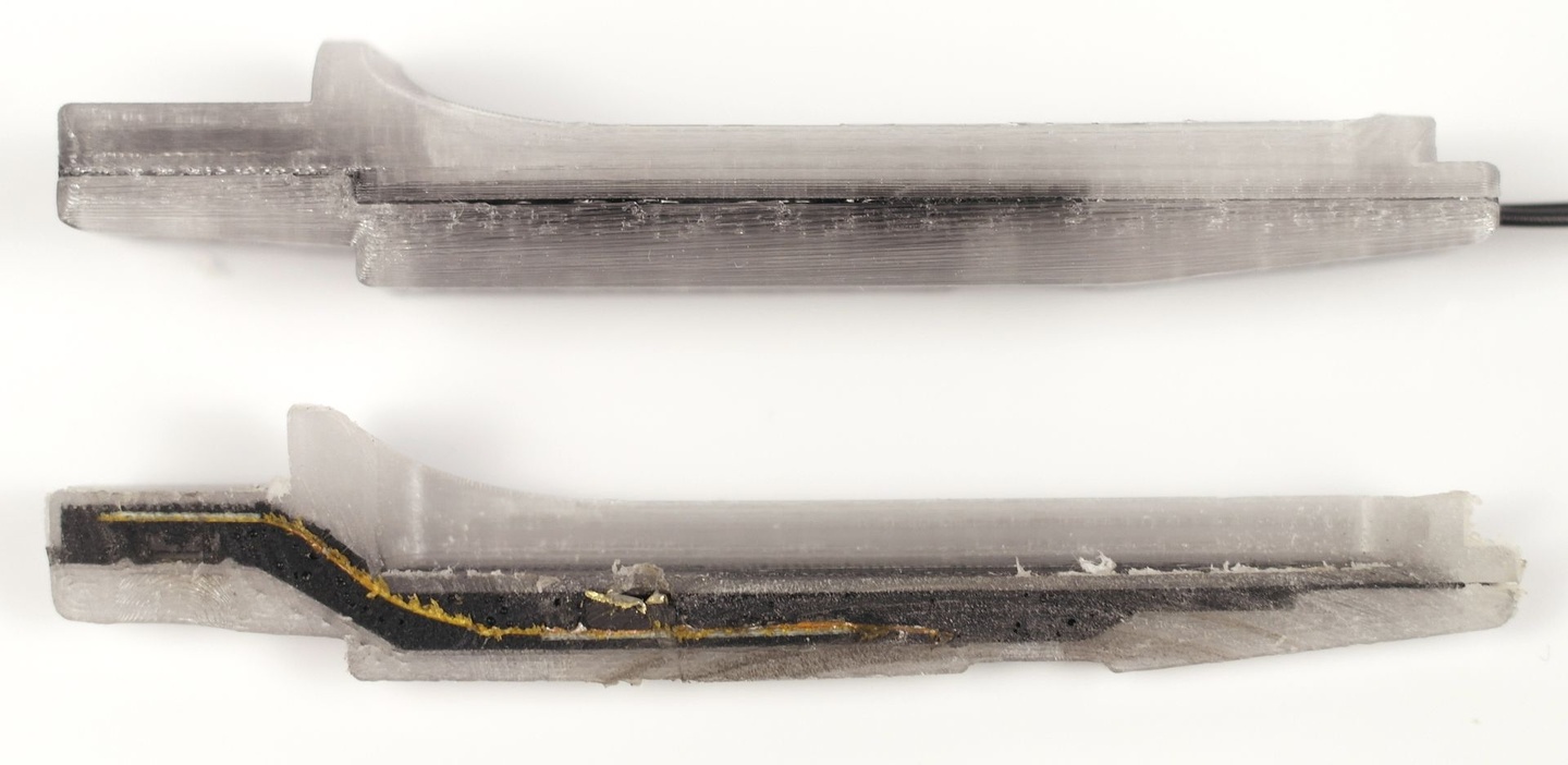 Längsschnitte transparenter MBKeyless-Testmodule